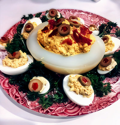Ostrich Eating Egg