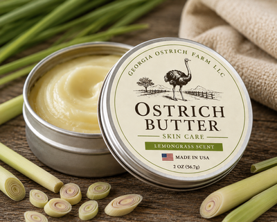 Ostrich Butter Moisturizing Cream Lemongrass 2oz