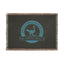Georgia Ostrich Farm Logo Woven Throw Blanket