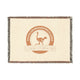 Georgia Ostrich Farm Logo Woven Throw Blanket