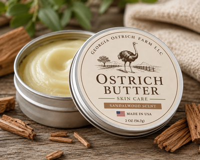 Ostrich Butter Moisturizing Cream Sandel Wood 2oz